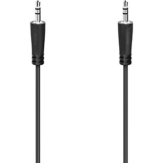 Cable audio - Hama 00205262, Jack 3.5 mm, 1.5 m, Negro