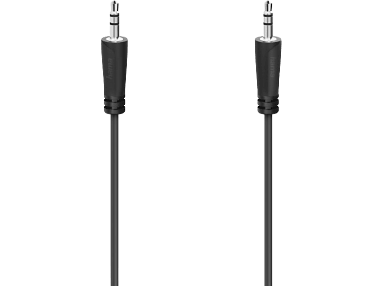 Cable Jack - Hama 00205118, de 3.5 mm, 1.5 m, Negro