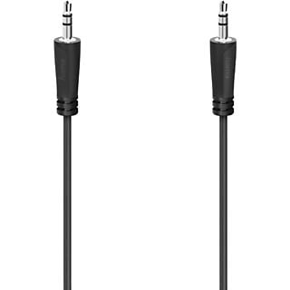 Cable audio - Hama 00205118, Jack de 3.5 mm, 1.5 m, Negro