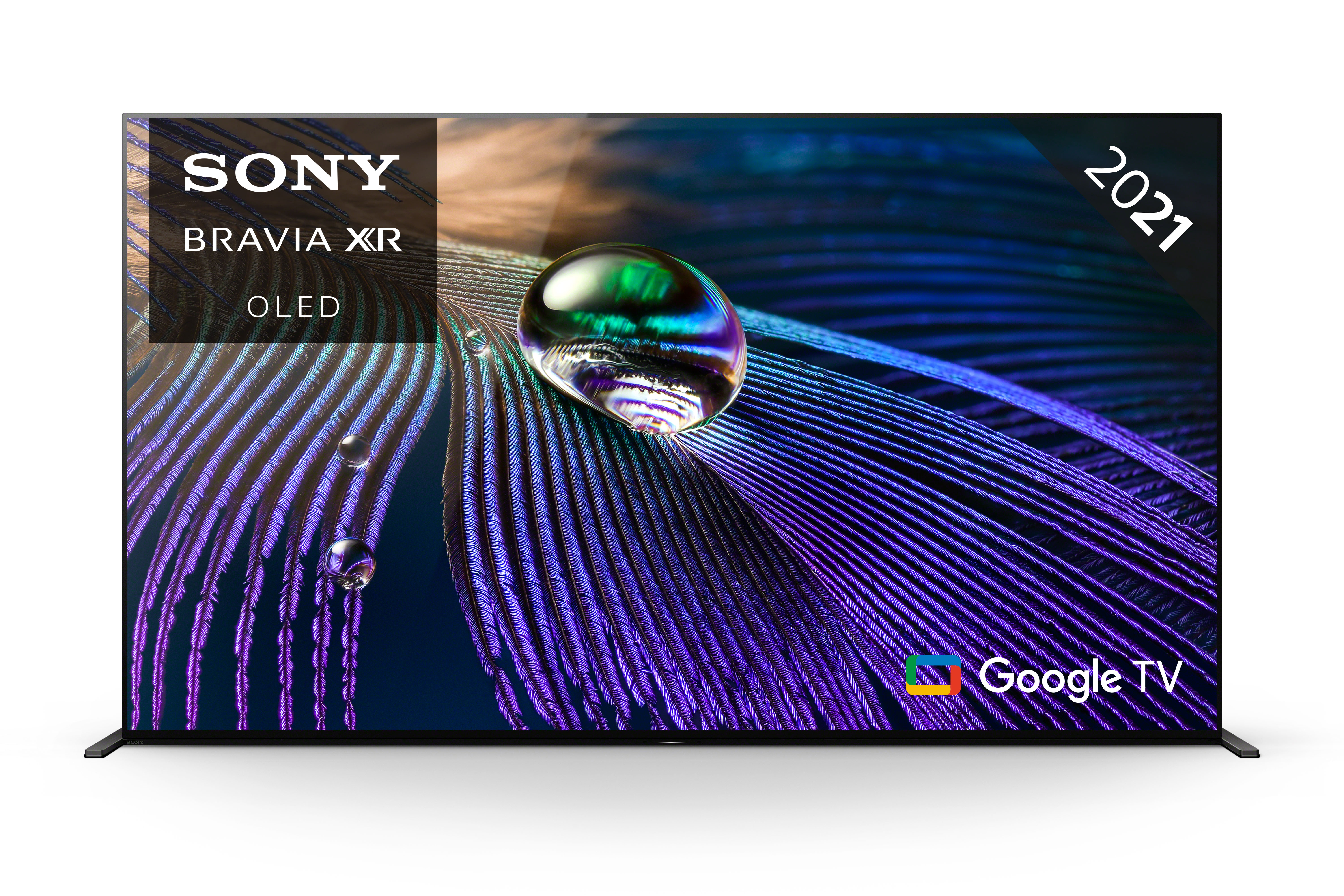 SONY XR-65A90J OLED TV (Flat, 65 Zoll / 164 cm, OLED 4K, SMART TV, Google TV)