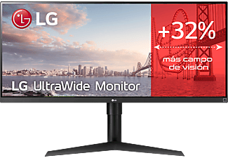 Servicio Microordenador convergencia Monitor gaming | LG 34WP65G-B, Full HD, UltraWide, 5 ms, FreeSync, 400  cd/m², HDR 10, Negro