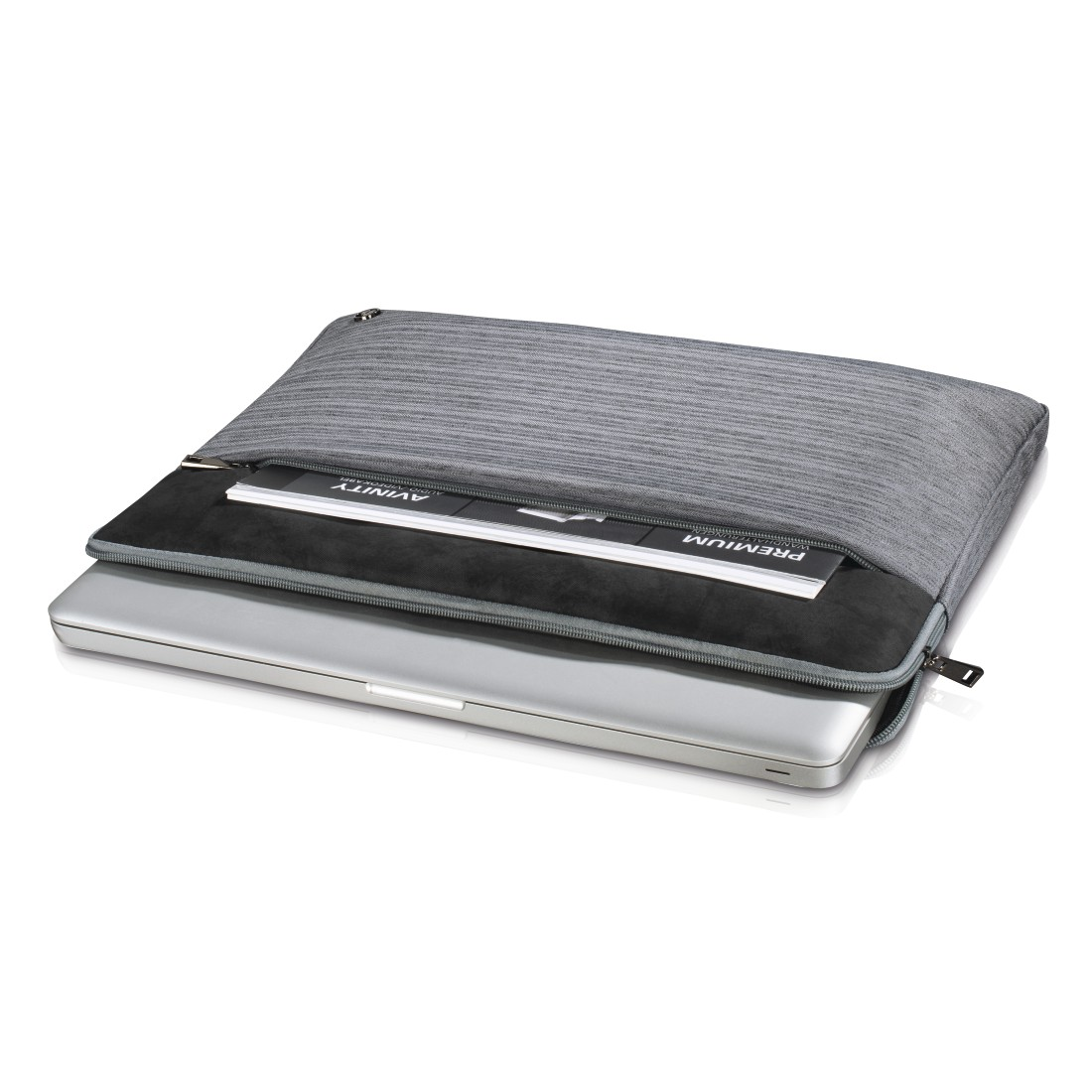 Polyester, Sleeve Notebooktasche für Grau Polyurethan, Universal Zoll 14.1 Tayrona HAMA