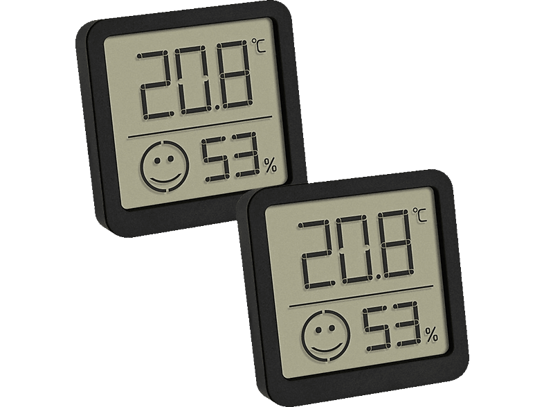 TFA 30.5053.01.02 2er Set Digitales Thermo-Hygrometer Wetterbeobachtung
