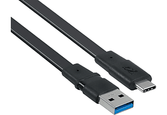 RIVACASE USB-USB-C töltőkábel, 1,2m fekete (RUK6003BK12)