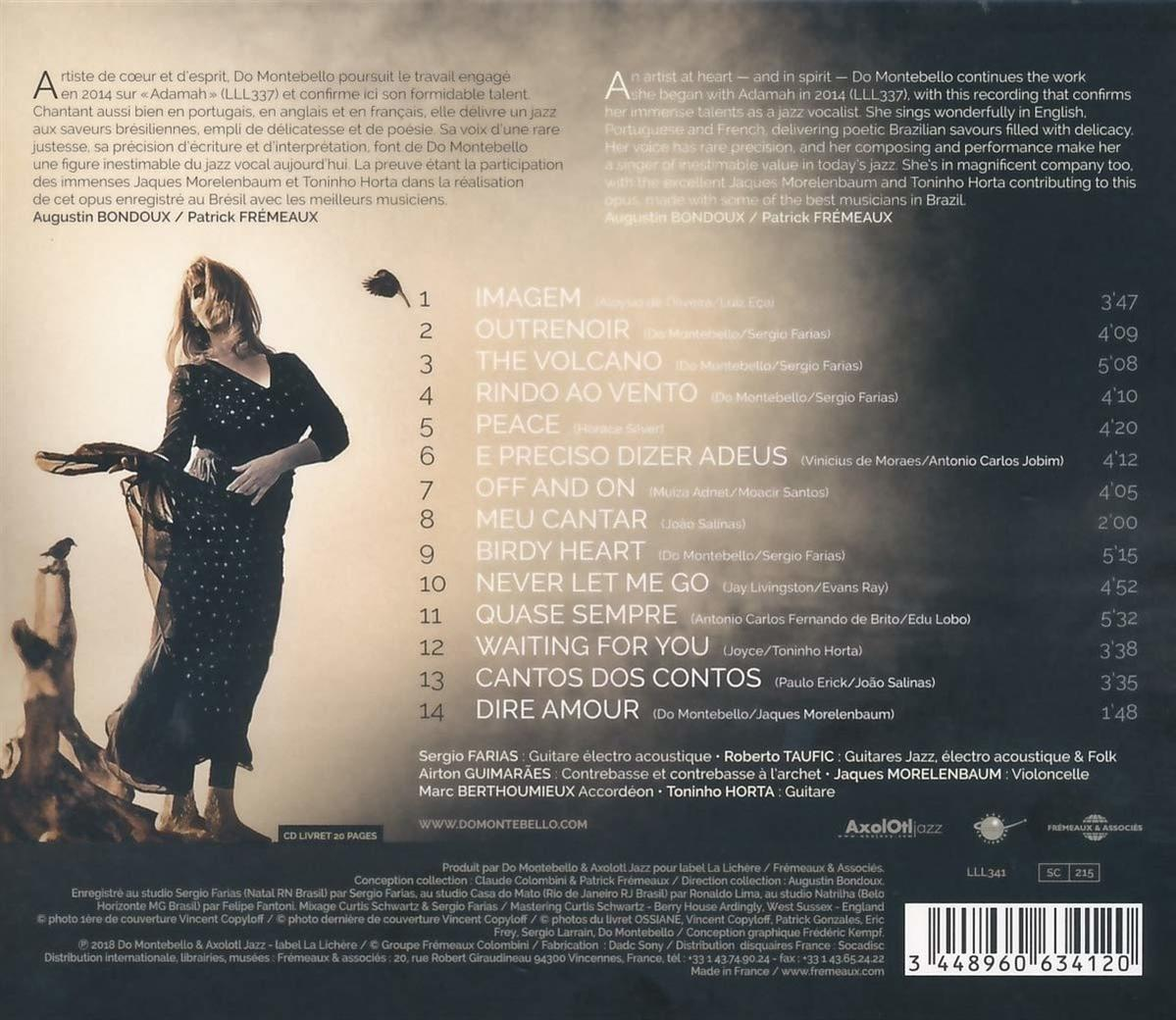Pochette de CD avec une femme en robe noire. Le titre de l'album et la liste des pistes sont visibles.