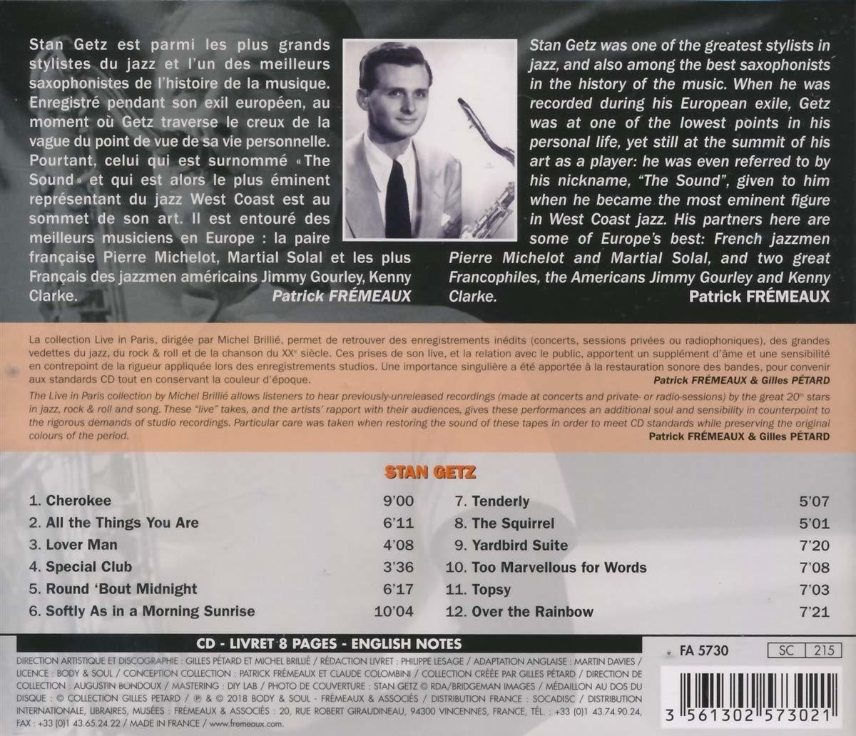 Stan Getz - Live in Paris: 1959 CD