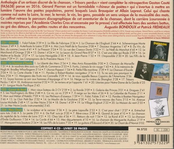 Texte sur une pochette de CD avec divers titres et une image.