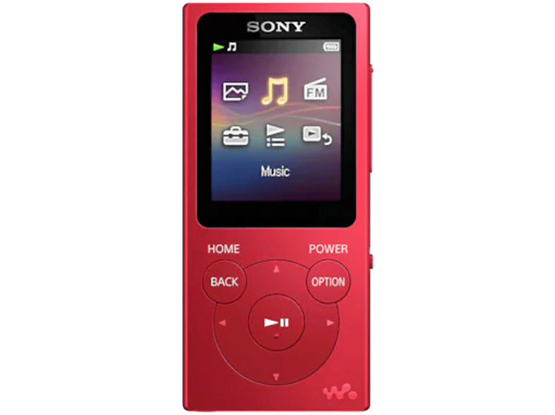 SONY NW-E 394 LR MP3 lejátszó 8 GB, piros