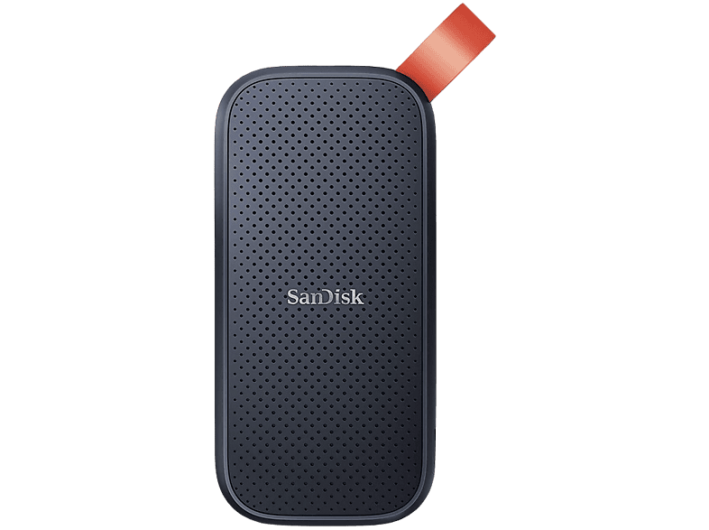 Disco duro SSD externo 480GB - SanDisk Portable SSD, Portátil, USB 3.2 Gen 2, Lectura de hasta 520 MB/s, Gancho goma, Gris