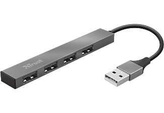 TRUST Halyx 4 portos alumínium mini USB hub (23786)