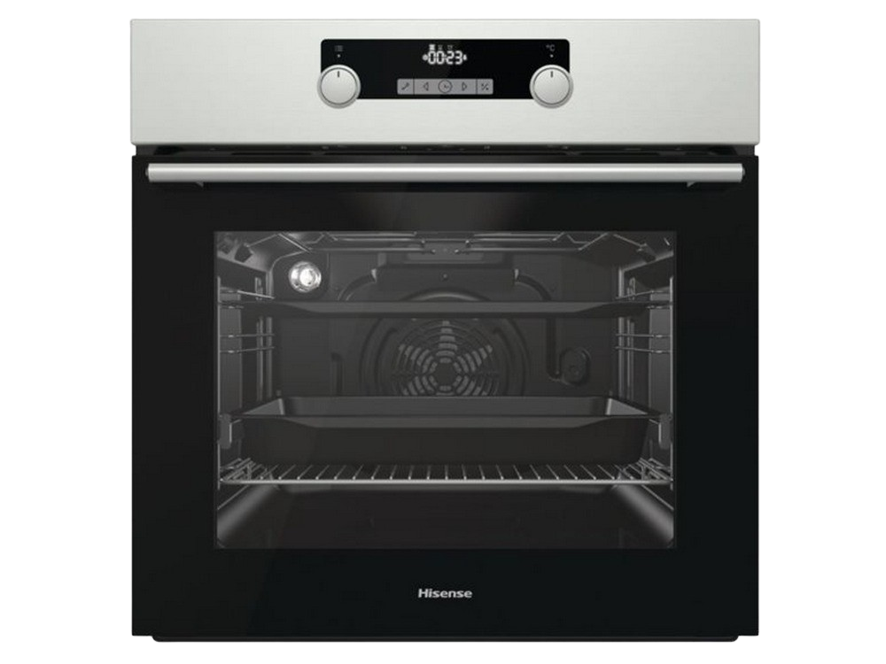 Horno - Hisense BSA5222AX, 71 l, Multifuncional, Limpieza por vapor, 59.7 cm, 3300 W, Gris