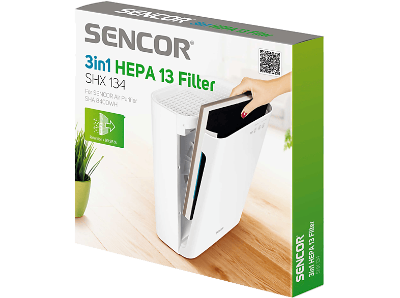 SENCOR SHX 134 HEPA 13 filter, 3 az 1-ben, SHA 8400WH légtisztítóhoz