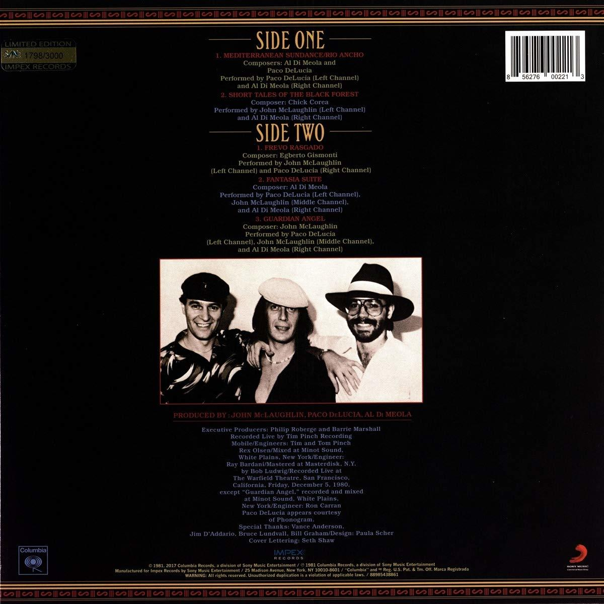 John McLaughlin, Paco DeLucia, Al Di Meola - Friday Night In San Francisco  - (Vinyl)