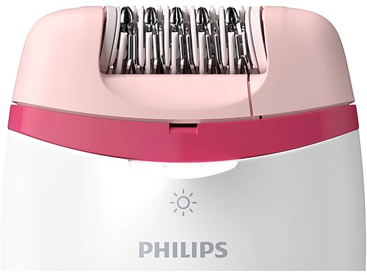 PHILIPS BRE255/00 - Epilierer (Rosa/Weiss)