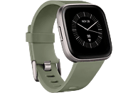 Smartwatch - Fitbit Versa 2, Gris premium, GPS, Sumergible, 15modos ejercicio, Análisis sueño + 2 correas