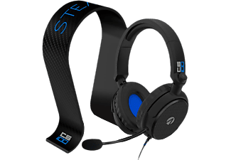 STEALTH C6-100 - Gaming Headset + Kopfhörerstand (Schwarz/Blau)