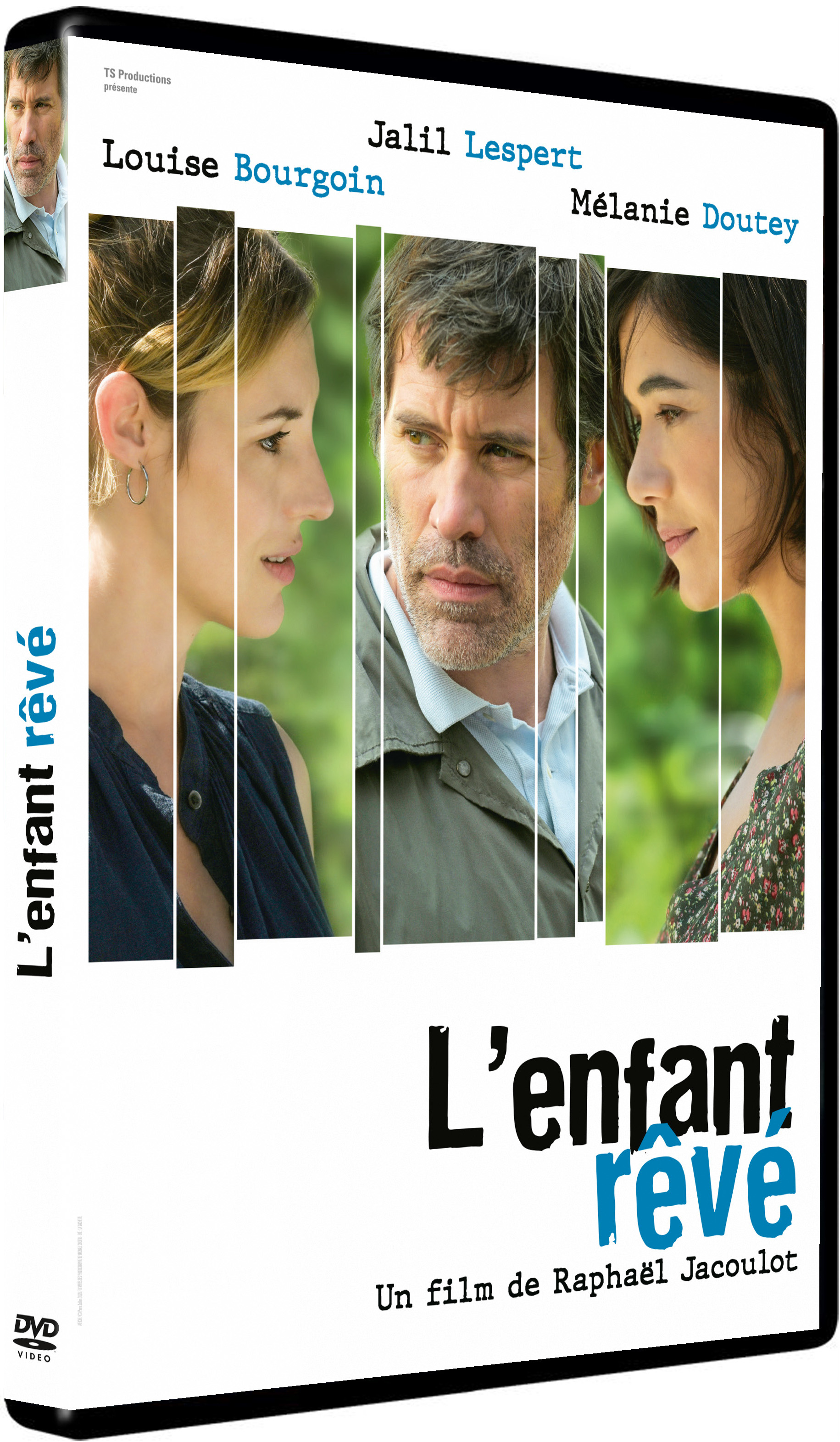 Couverture DVD avec trois visages : femme, homme, femme. Texte en français.