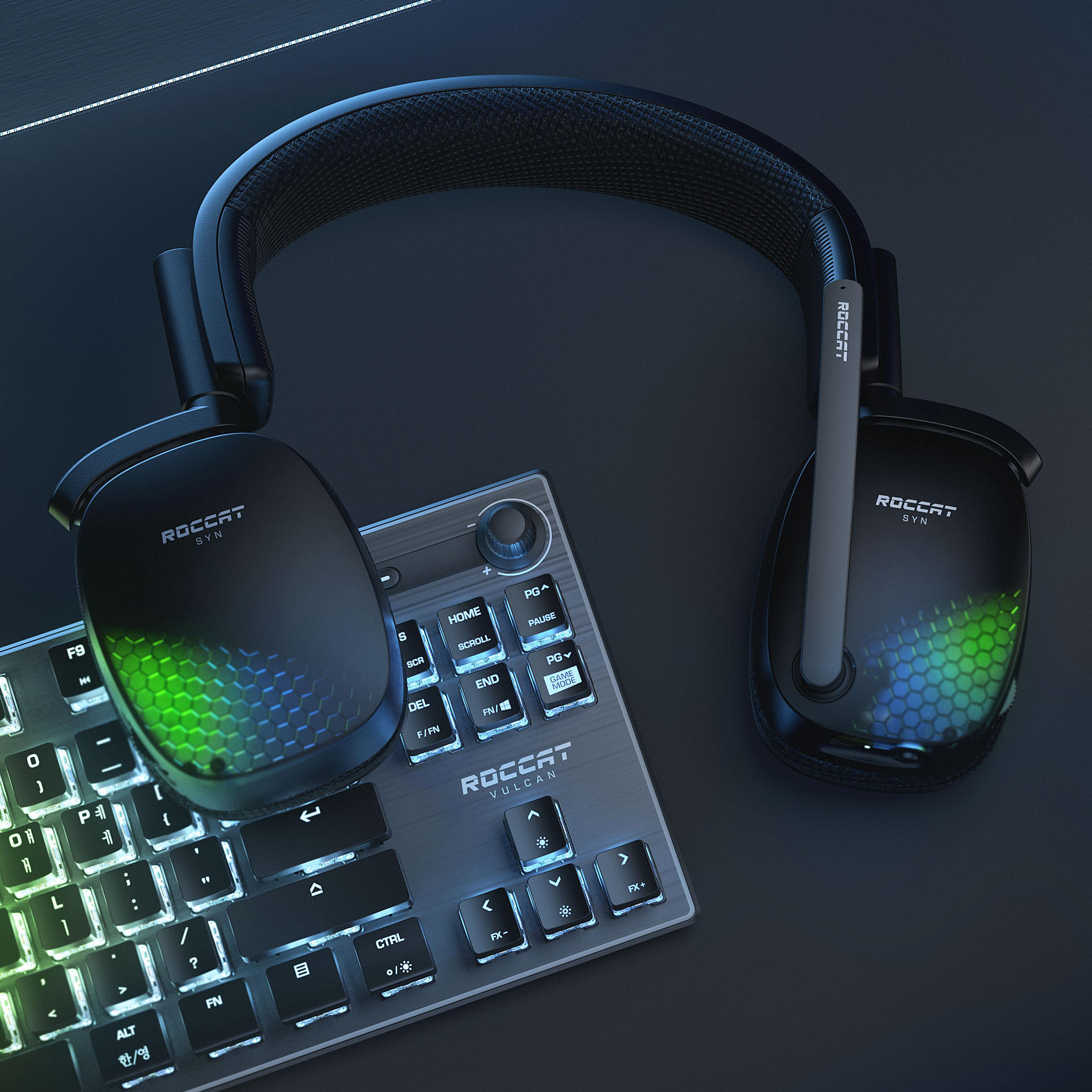 Gaming-Headset Pro Over-ear Syn Schwarz Air, ROCCAT