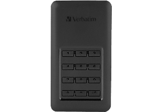 VERBATIM Store'n'Go Secure Portable SSD meghajtó 256GB, fekete (53402)