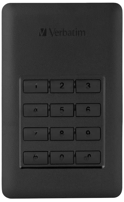 VERBATIM Store'n'Go Secure Portable külső merevlemez 1TB, fekete (53401)