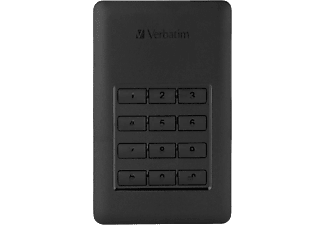 VERBATIM Store'n'Go Secure Portable külső merevlemez 1TB, fekete (53401)