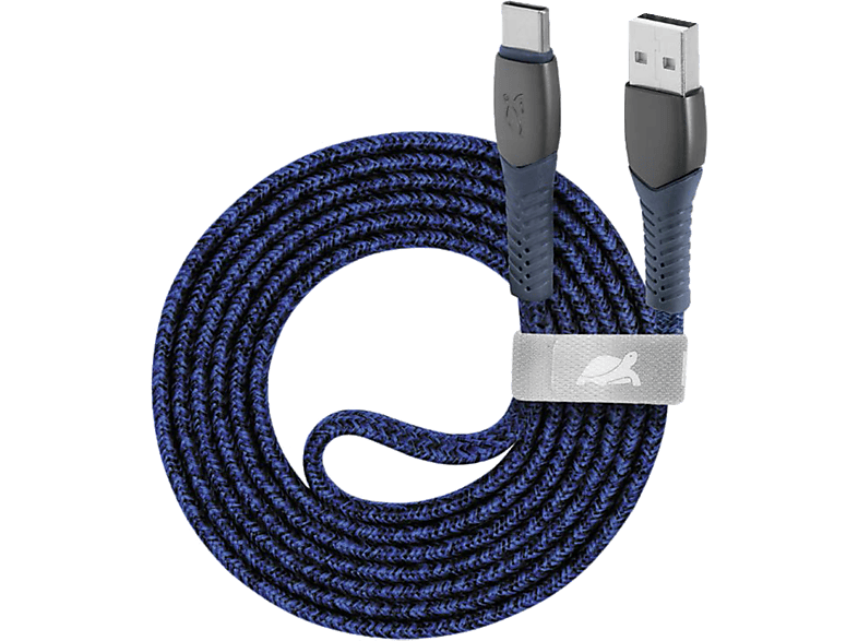 RIVACASE PS6102 USB-USB-C töltőkábel 1,2m, kék (RUK6102BL)