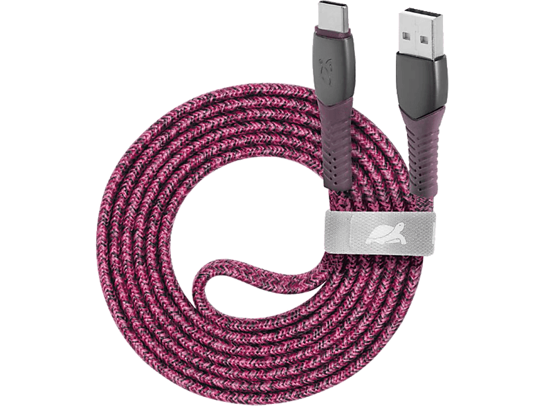 RIVACASE PS6102 USB-USB-C töltőkábel 1,2m, piros (RUK6102RD)