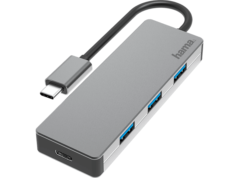 HAMA 200105 - USB-Hub (Grau)