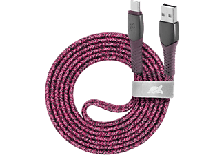 RIVACASE PS6100 USB-microUSB töltőkábel 1,2m, piros (RUK6100RD)