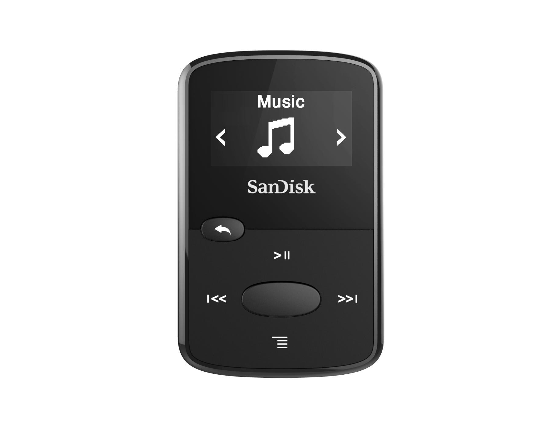 GB, Jam™ (8 Schwarz) SANDISK MP3-Player Clip