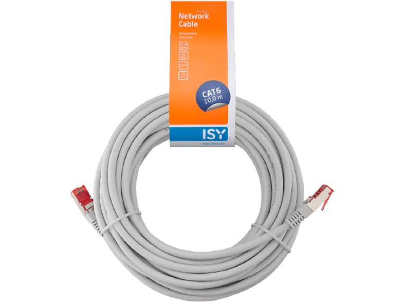 Cable de red - ISY IPC-6100-1, Cat-6, 10 Gbit / s, 250 MHz, m, Blanco