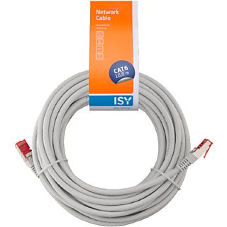 Cable de red - ISY IPC-6100-1, Cat-6, 10 Gbit / s, 250 MHz, 10 m, Blanco