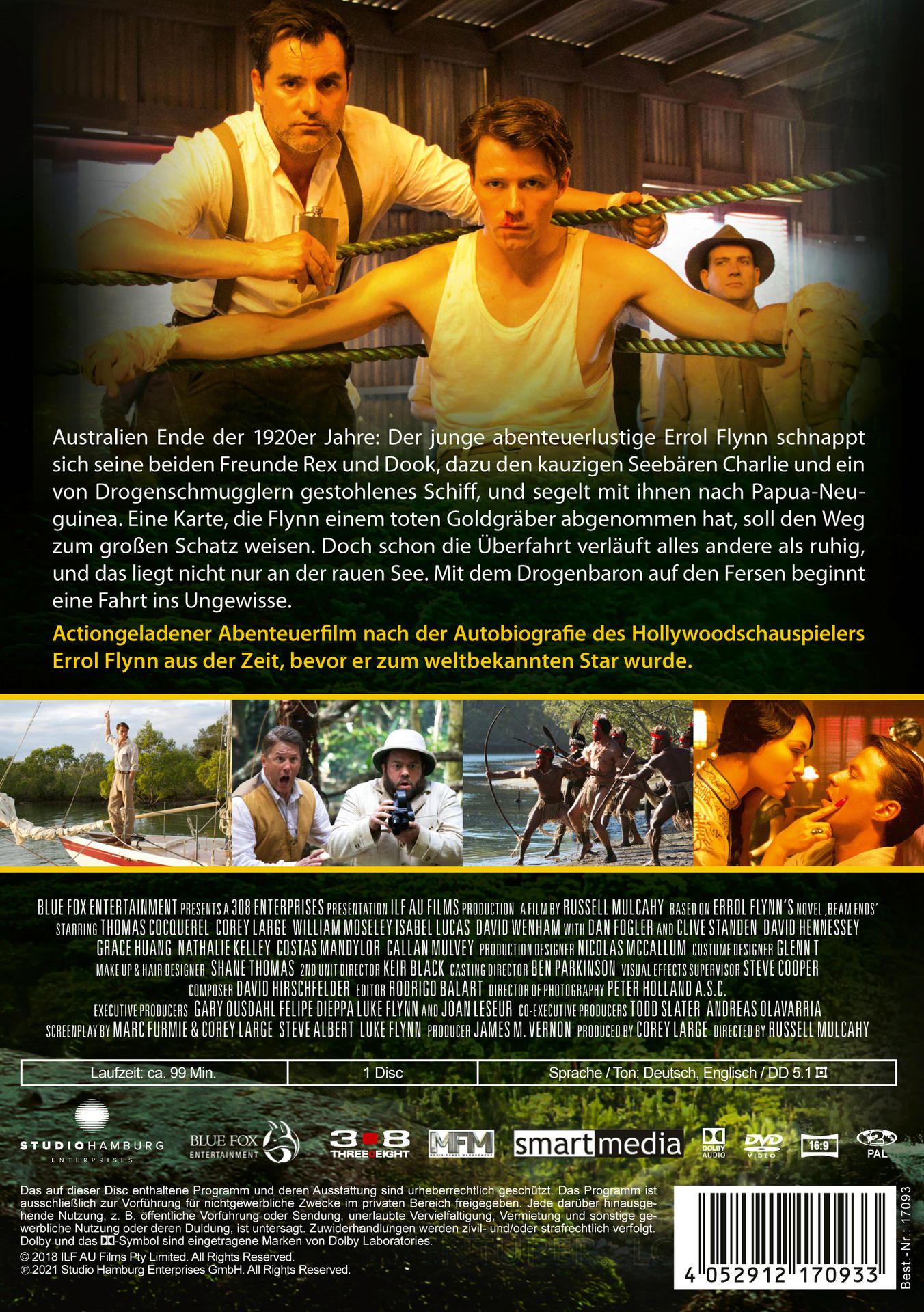 DVD-Cover eines Films. Zwei Männer in einem Ring, einer mit ausgestreckten Armen, der andere schaut ihn an.