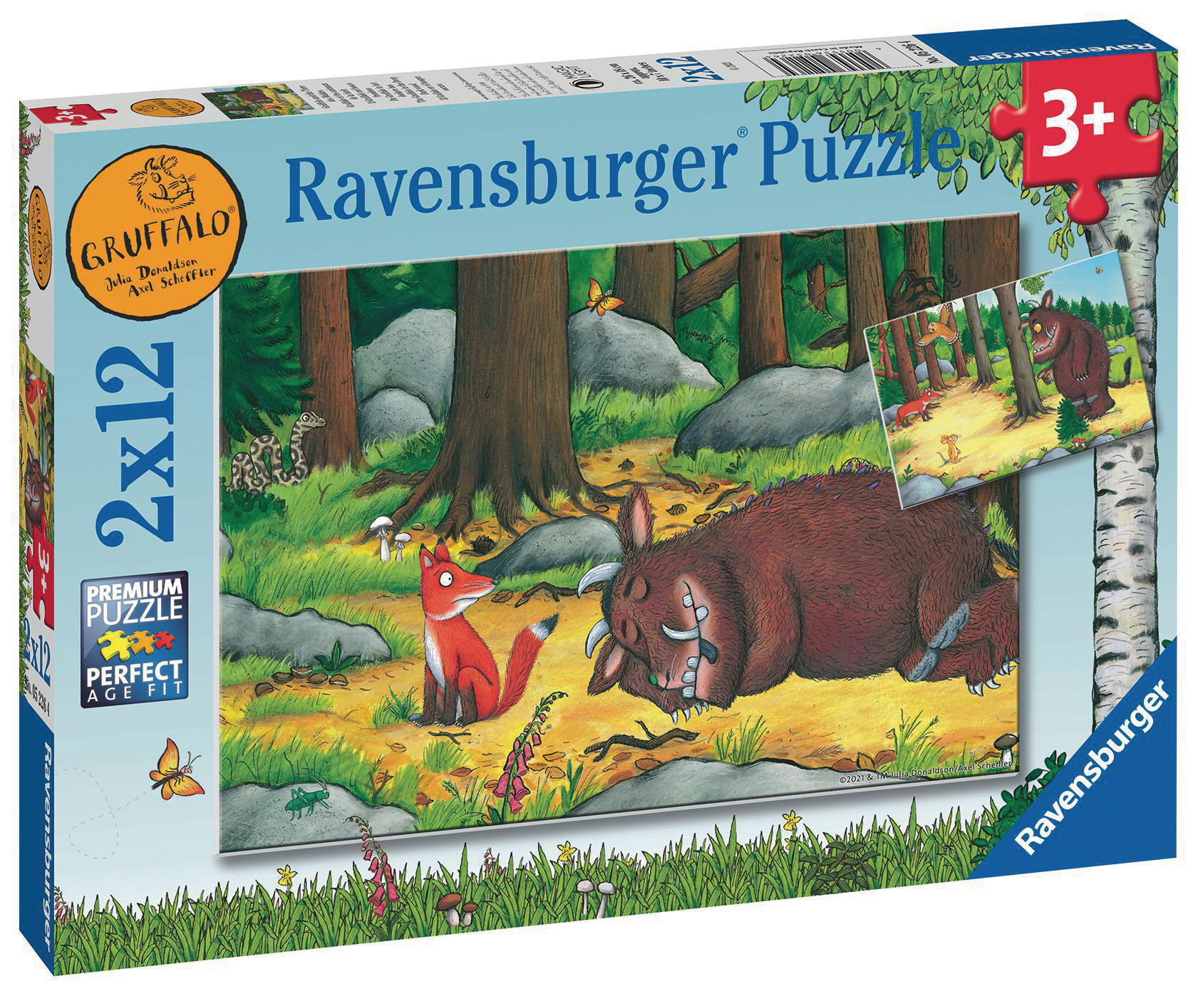 Puzzle RAVENSBURGER und die Waldes Tiere des Mehrfarbig Grüffelo
