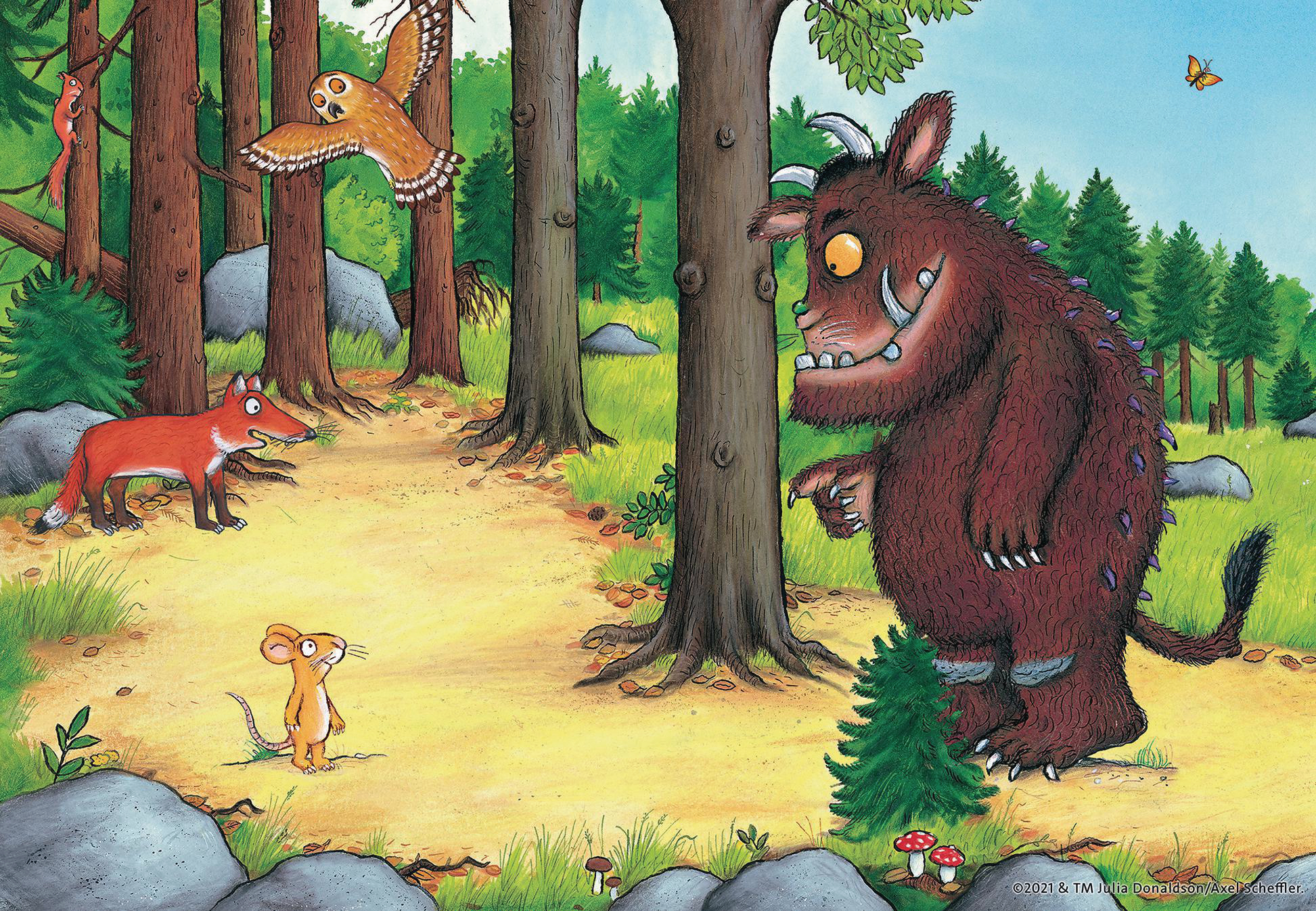 RAVENSBURGER Grüffelo und die Mehrfarbig Puzzle Tiere des Waldes