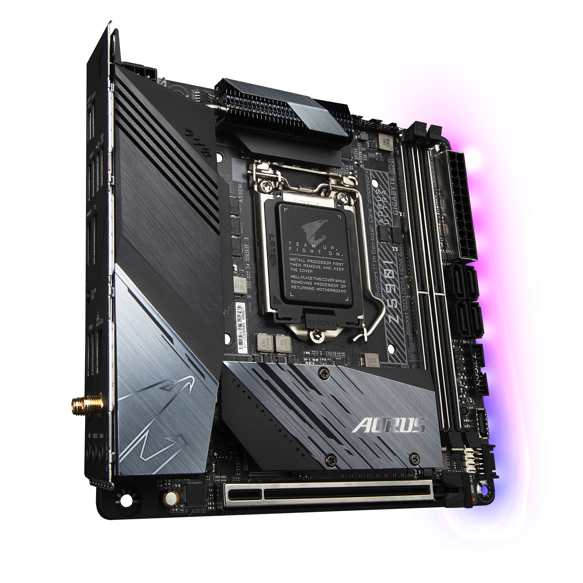 GIGABYTE Z590I AORUS ULTRA Mainboard Mehrfarbig