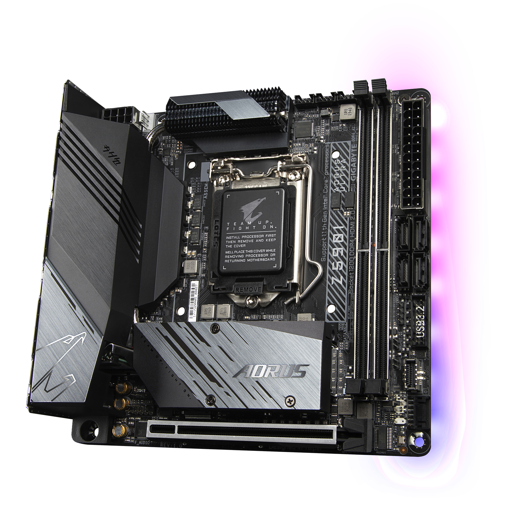 GIGABYTE Z590I AORUS ULTRA Mainboard Mehrfarbig