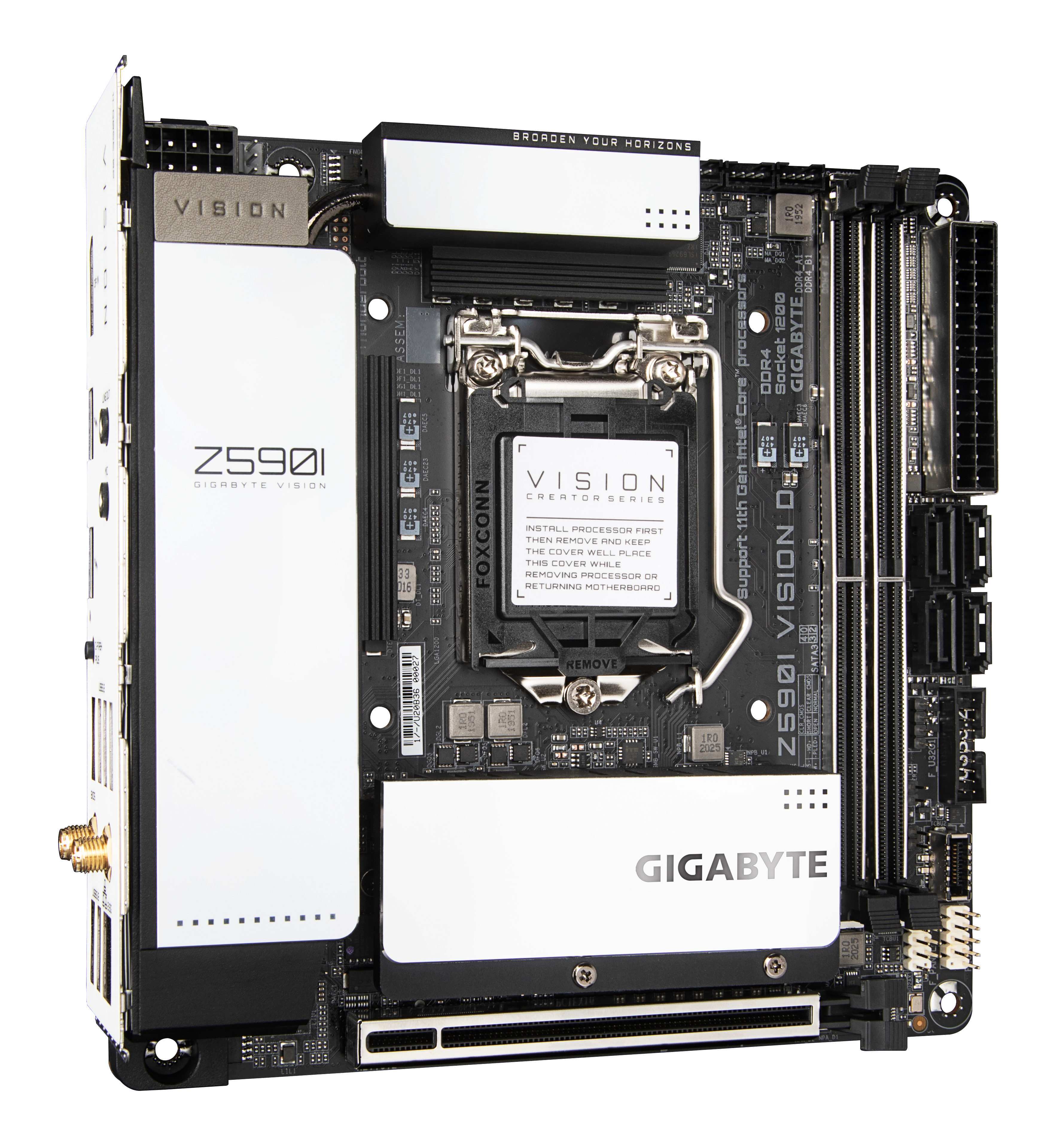 GIGABYTE Z590I VISION D Mainboard Mehrfarbig