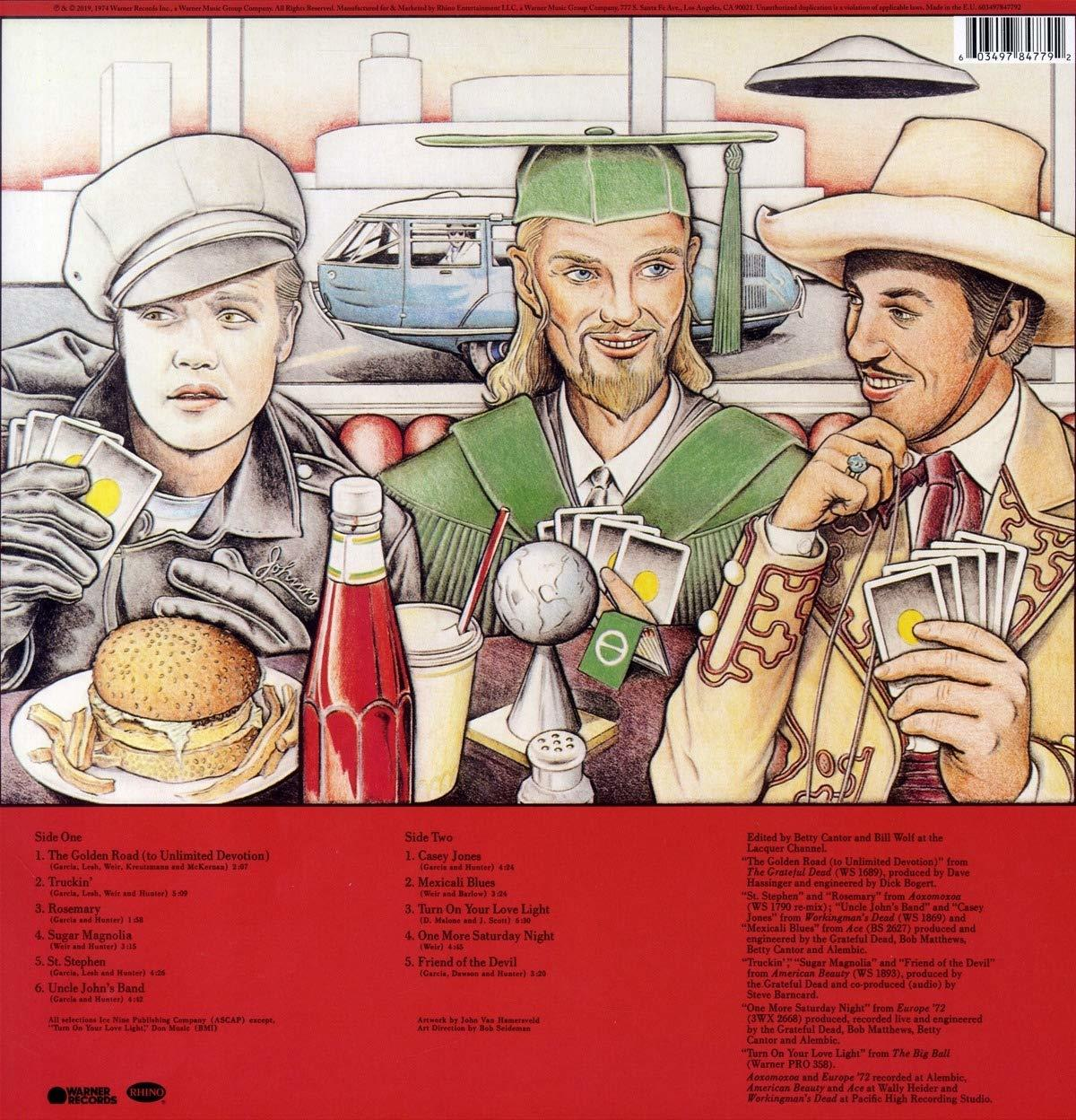 Egy színes albumborító, három rajzfilmfigurával.
