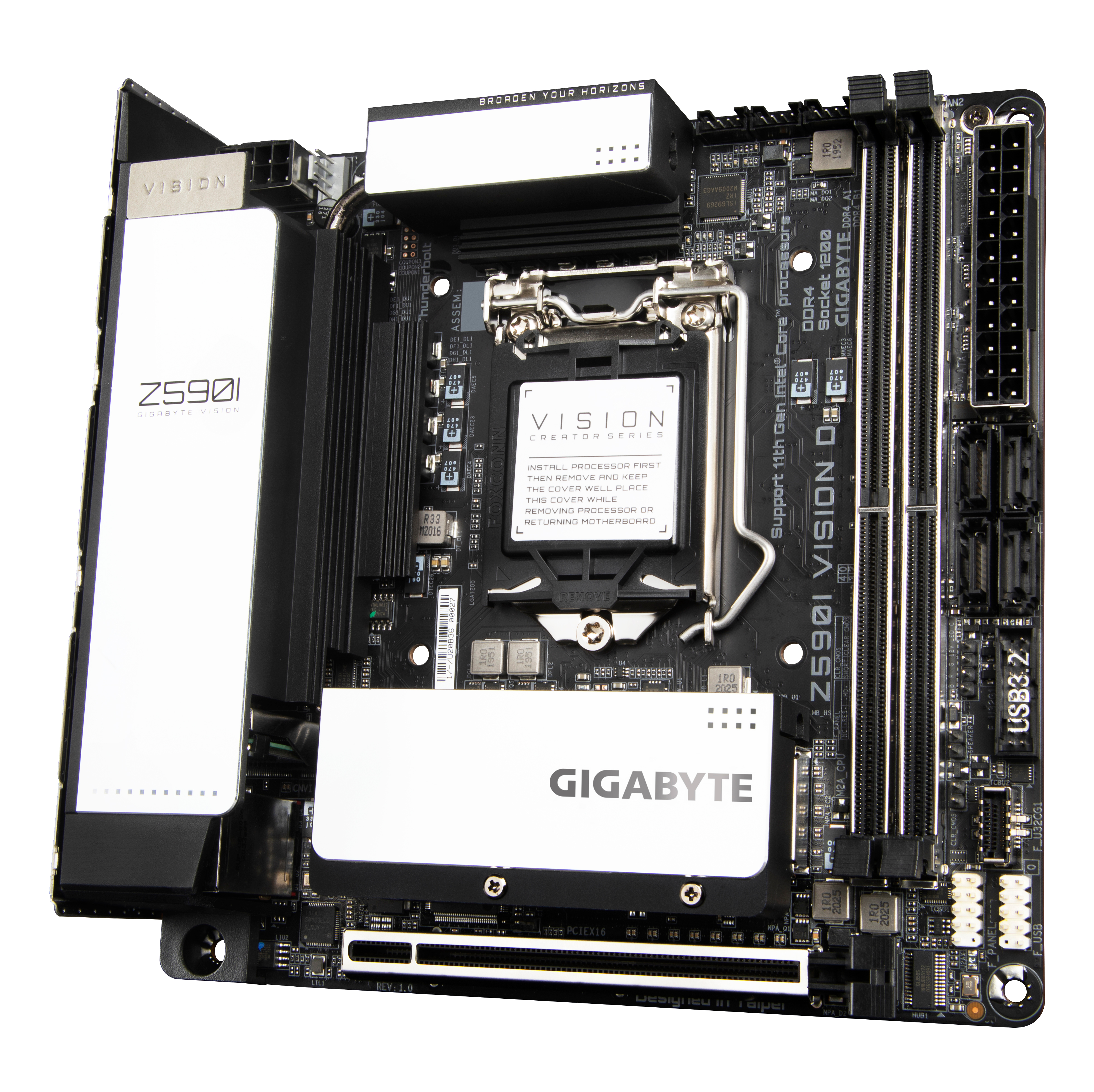 GIGABYTE Z590I VISION D Mainboard Mehrfarbig