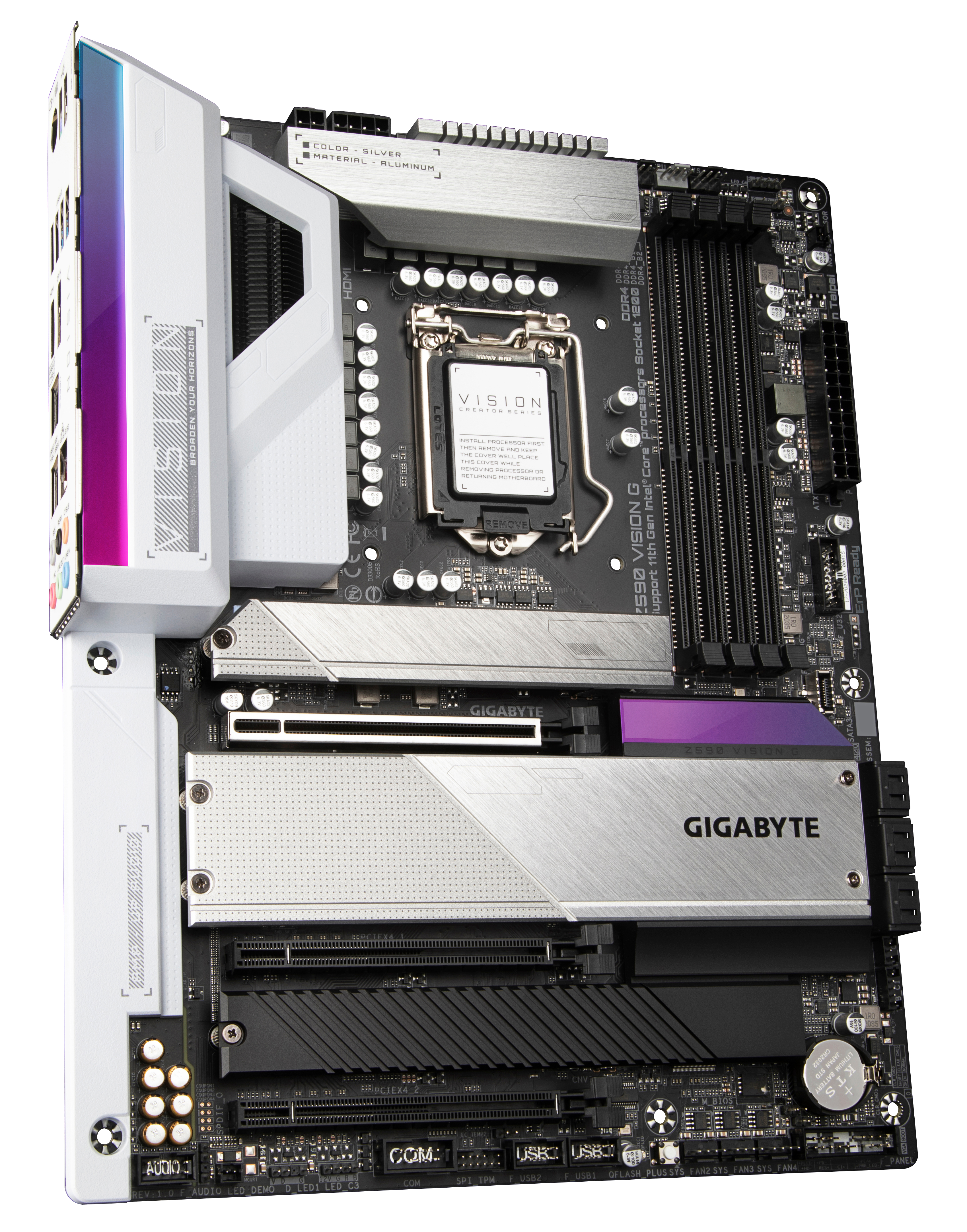 GIGABYTE Z590 VISION G Mainboard Mehrfarbig