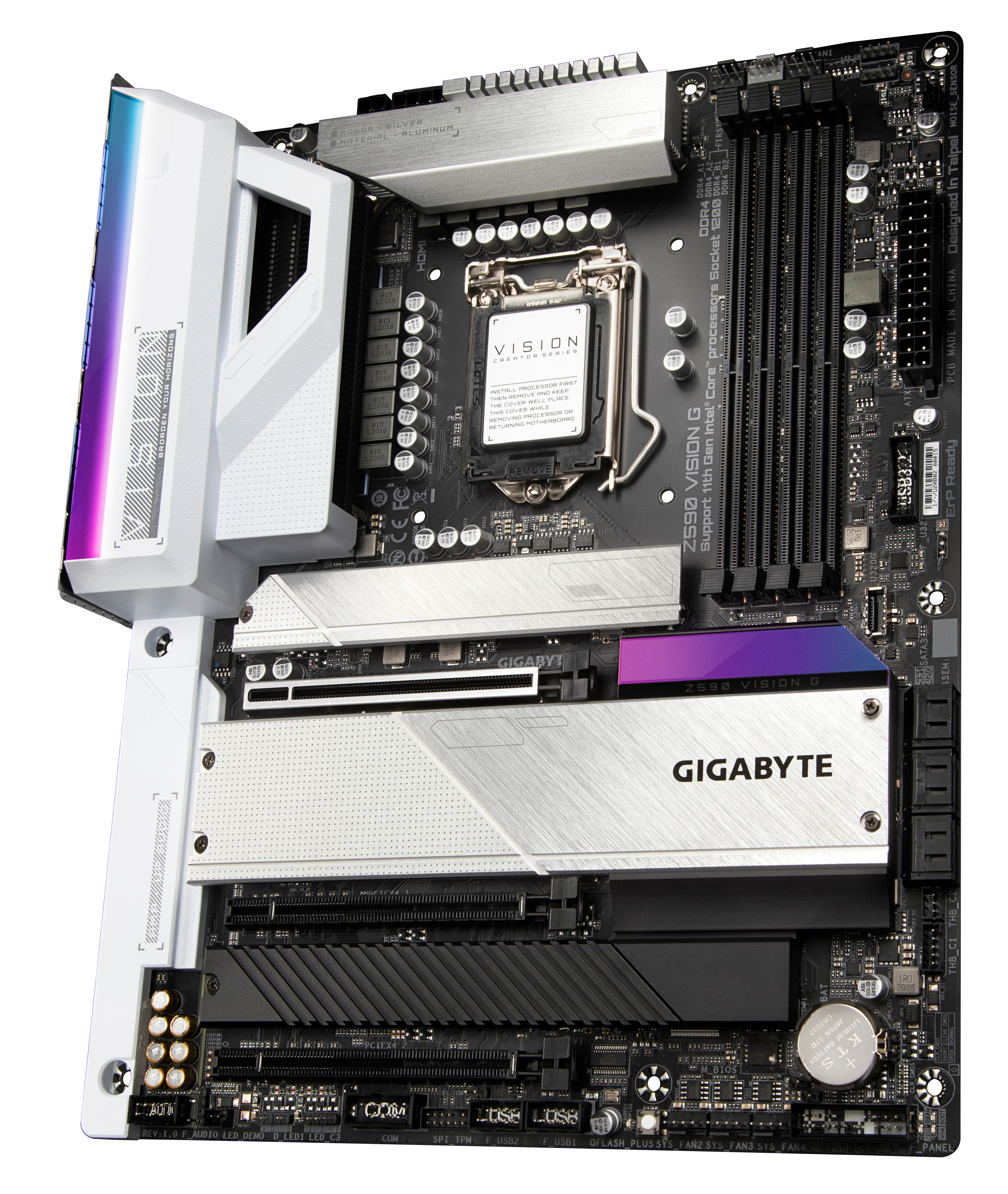 GIGABYTE Z590 VISION G Mainboard Mehrfarbig
