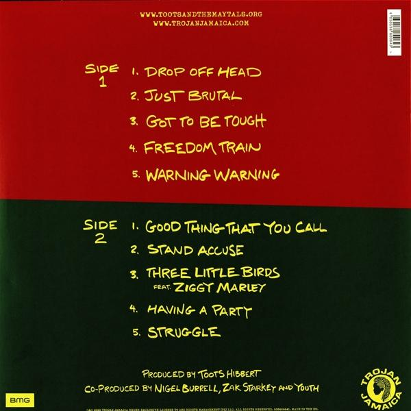 CD-Cover mit rotem und grünem Hintergrund. Text listet Songtitel und Künstlerinformationen auf.