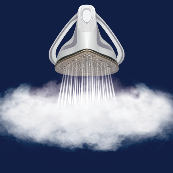 An iron emitting steam.