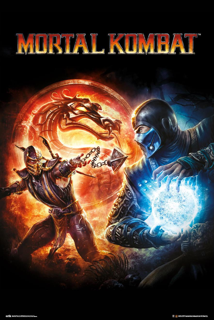 GRUPO ERIK EDITORES Mortal Ninjas Poster 9 Kombat Dragon