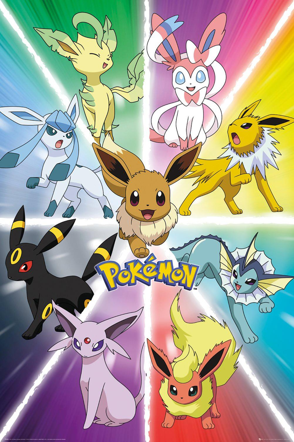 Eevee Poster Evolution Pokémon GB EYE