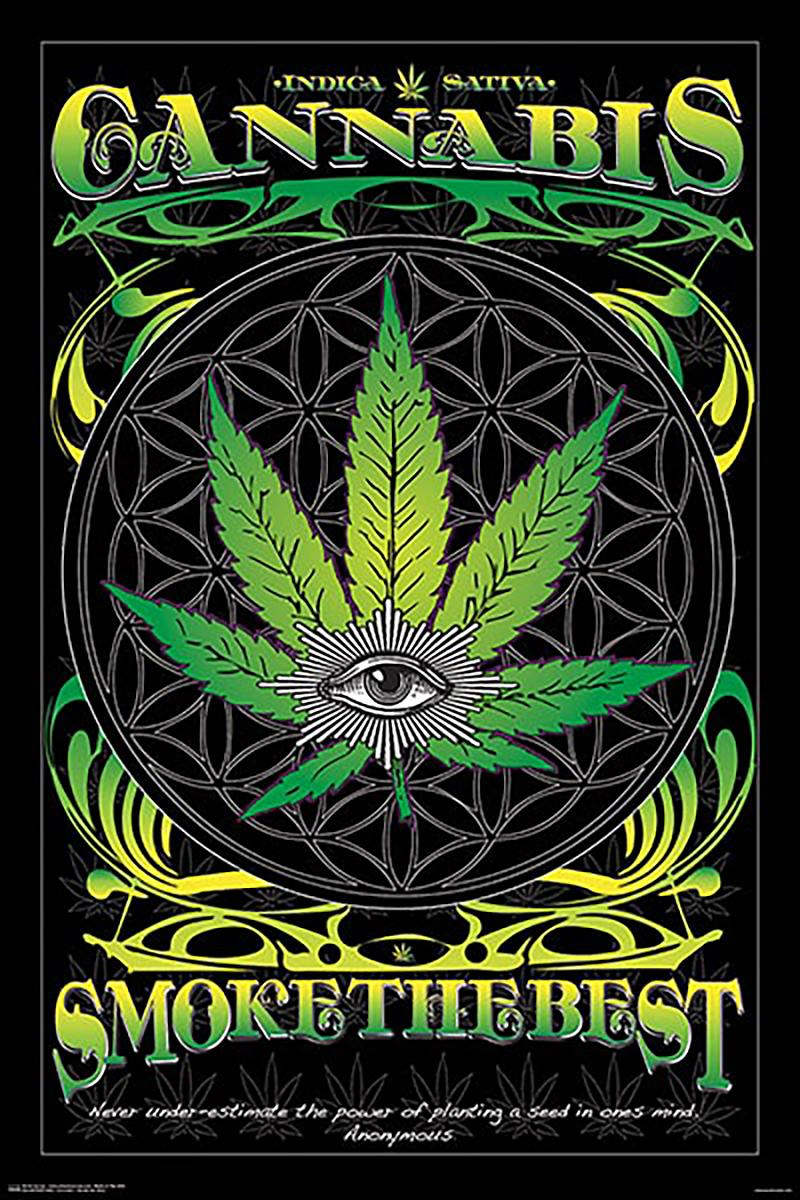 POSTERSERVICE the Best Cannabis Smoke Poster