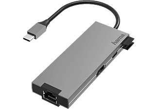 HAMA 200109 - Adaptateur multiport USB-C (Gris)