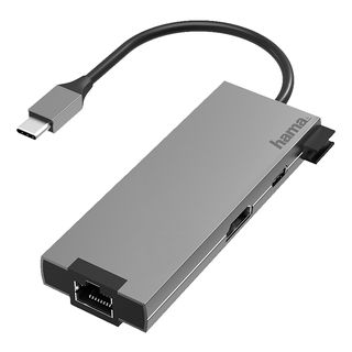 HAMA 200109 - USB-C Multiport-Adapter (Grau)