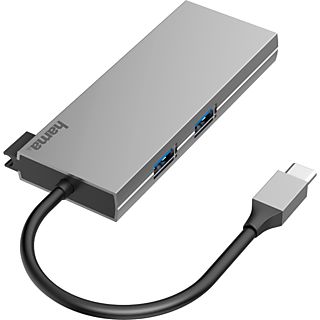 HAMA 200110 - Adaptateur multiport USB-C (Gris)